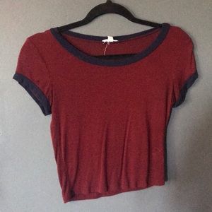Two toned crop top